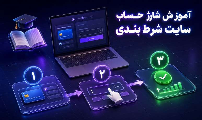 آموزش شارژ در سایت شرط بندی