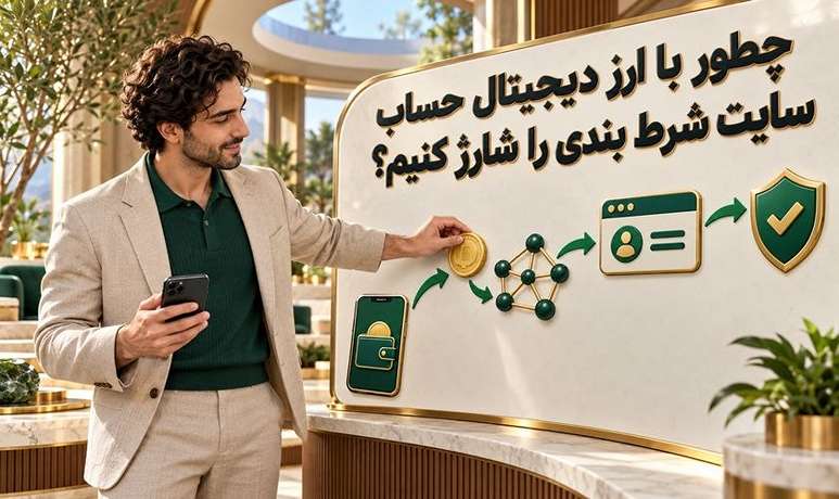 چطور با ارز دیجیتال حساب سایت شرط بندی را شارژ کنیم؟