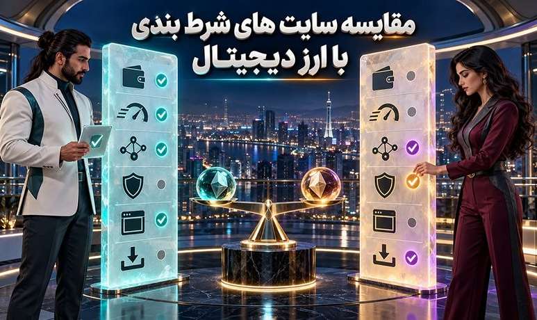 مقایسه سایت های شرط بندی با ارز دیجیتال